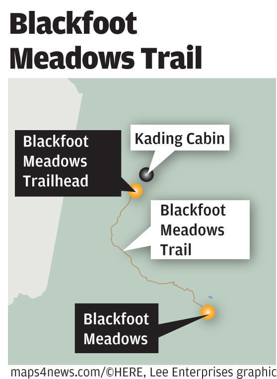 Blackfoot Meadows Trail map